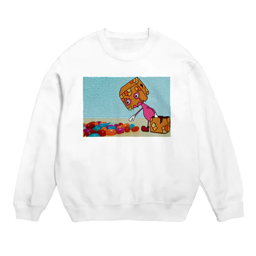 紙袋くんとグミ Crew Neck Sweatshirt