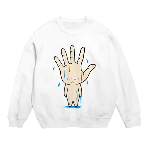 多汗症なんです… Crew Neck Sweatshirt