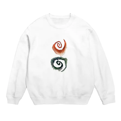 天地(ヲシテ文字の『アワ』) Crew Neck Sweatshirt