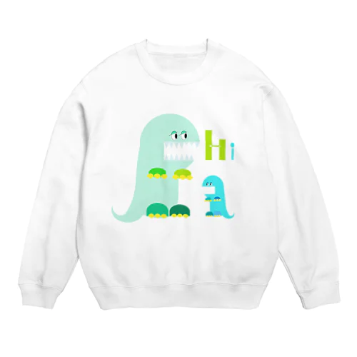 前歯育ち気味怪獣 Crew Neck Sweatshirt