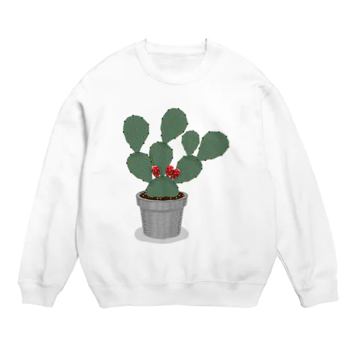 ウチワサボテン Crew Neck Sweatshirt