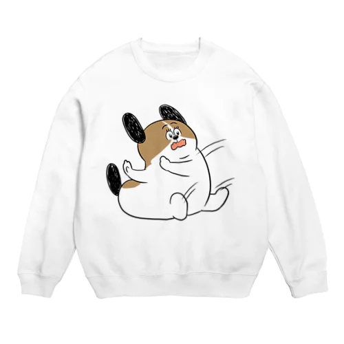 もじゃまるしりもち Crew Neck Sweatshirt