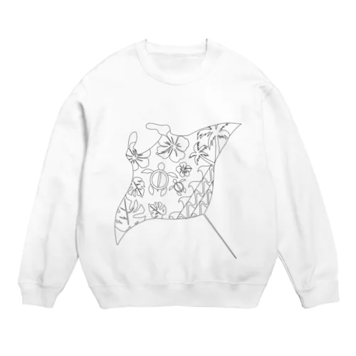 マンタとハワイ Crew Neck Sweatshirt