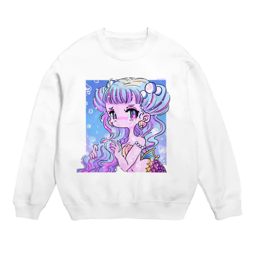 Tear drop Mermaid Crew Neck Sweatshirt