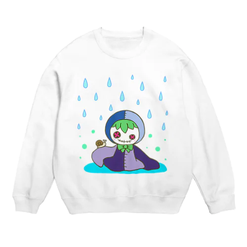 雨の日の小さな友達 Crew Neck Sweatshirt