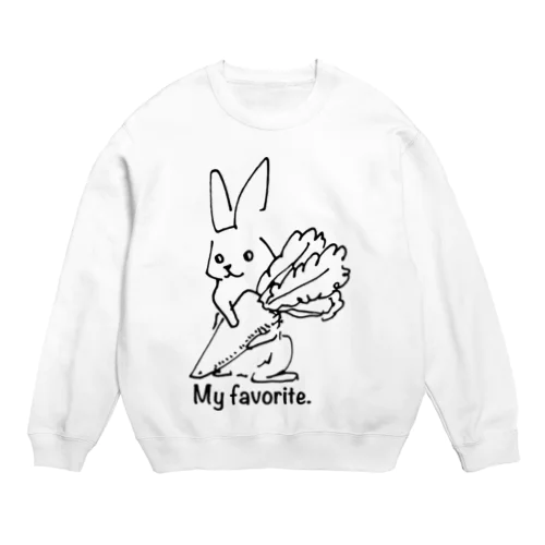 お気に入りにんじん Crew Neck Sweatshirt