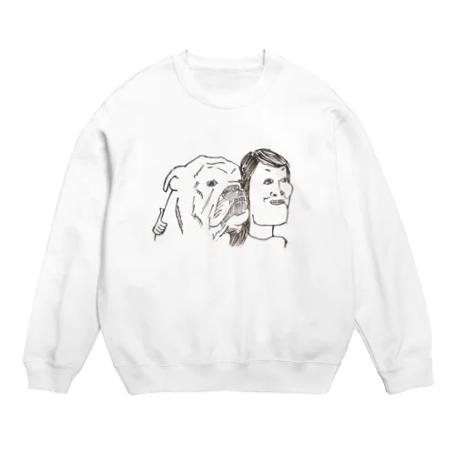 犬と私 Crew Neck Sweatshirt