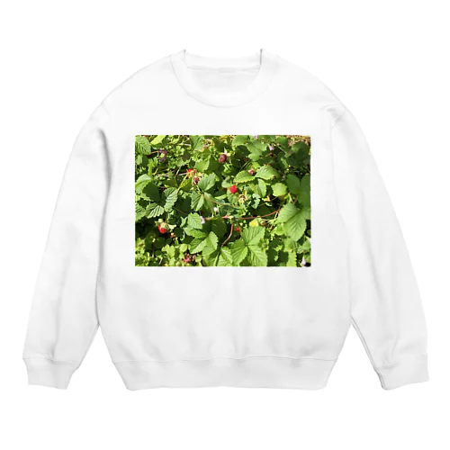 小さな赤い花 Crew Neck Sweatshirt