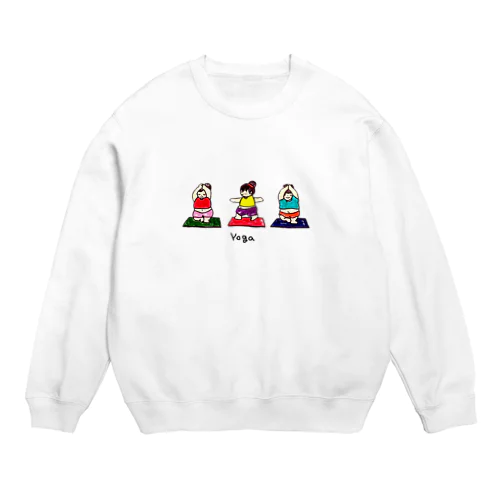 ゆるヨガ Crew Neck Sweatshirt