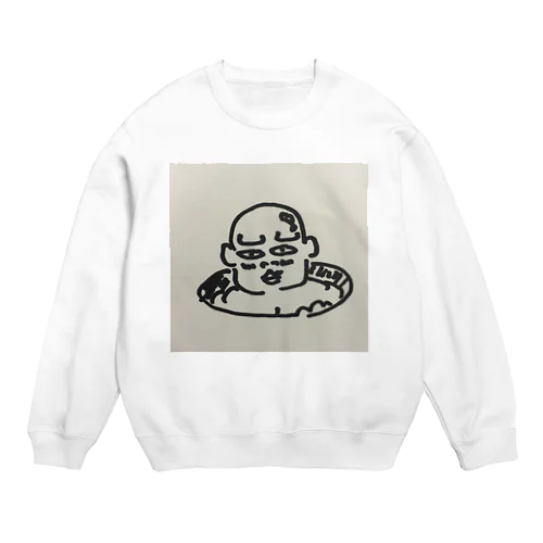 穴からマッチョさん Crew Neck Sweatshirt