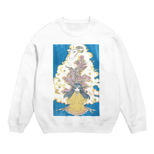 可愛い少女 Crew Neck Sweatshirt