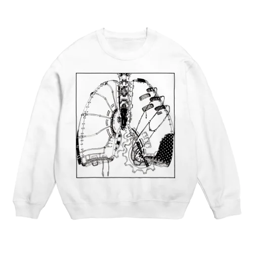 人工呼吸機 Crew Neck Sweatshirt