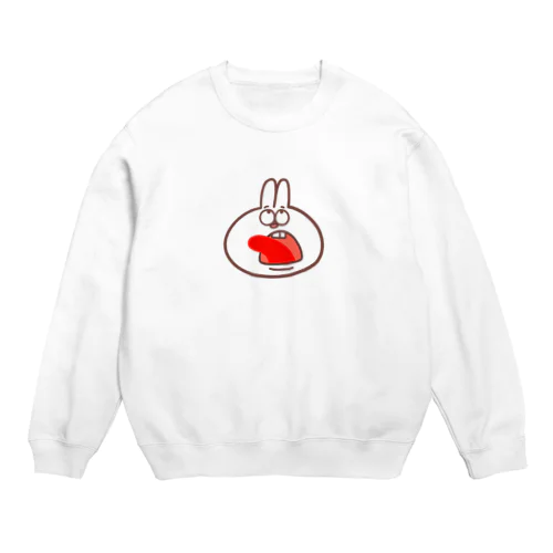 びっくりウサギ Crew Neck Sweatshirt