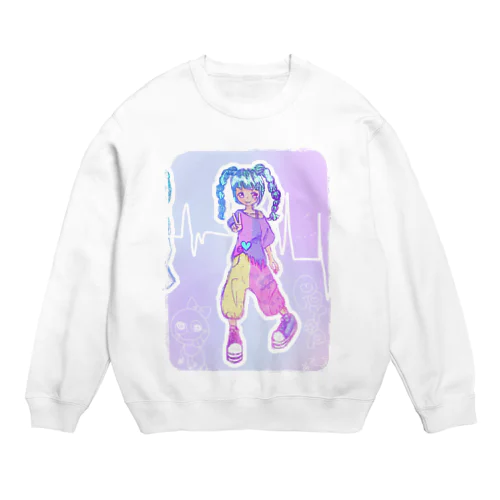 パリピポピポ Crew Neck Sweatshirt