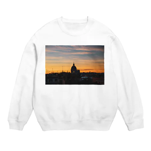 ローマ景色写真 Crew Neck Sweatshirt