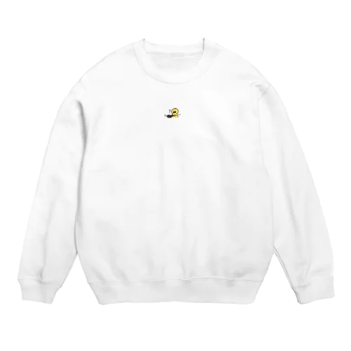 さりげなく目玉焼きを焼いているひよこ Crew Neck Sweatshirt