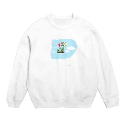 #空飛ぶ恐竜くん　 Crew Neck Sweatshirt