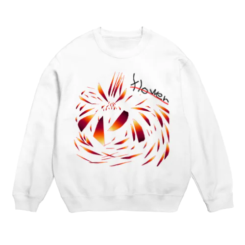 flower Crew Neck Sweatshirt