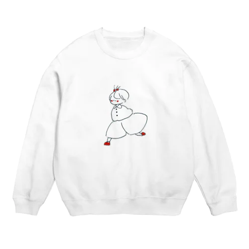 文字無しぽんちゃん Crew Neck Sweatshirt