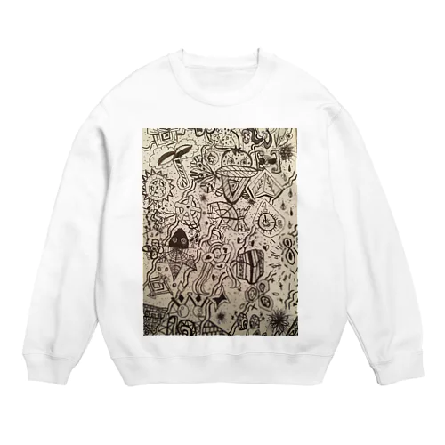 【一筆書き】海 Crew Neck Sweatshirt