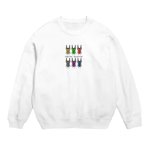 パプアキンイロクワガタ Crew Neck Sweatshirt