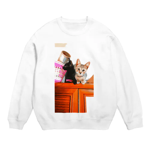 すずさんのにゃん🐱❤ Crew Neck Sweatshirt