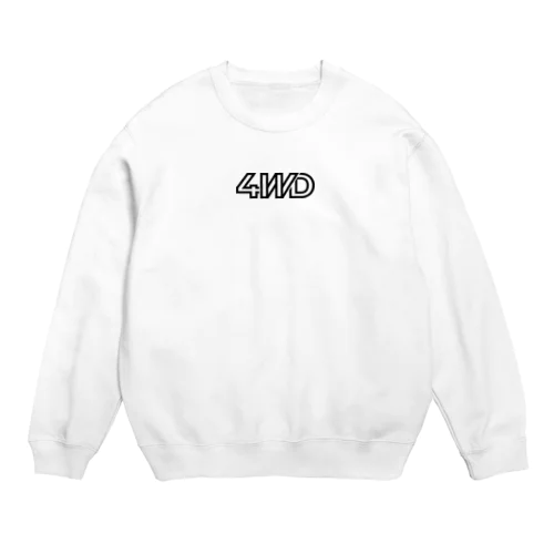 4WD ロゴ Crew Neck Sweatshirt