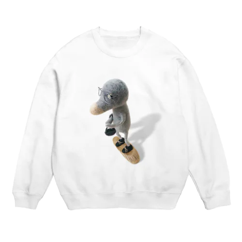 もぐらのような動物 Crew Neck Sweatshirt