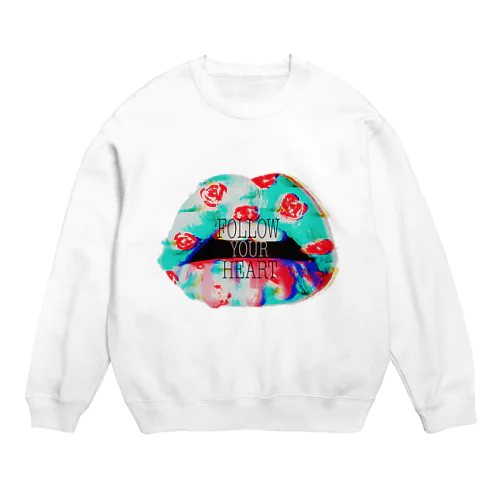 毒々しいキス Crew Neck Sweatshirt