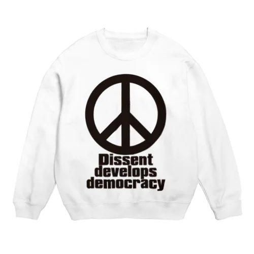 Peace_Symbol Crew Neck Sweatshirt
