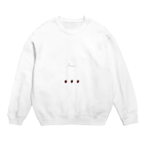 いちご* Crew Neck Sweatshirt