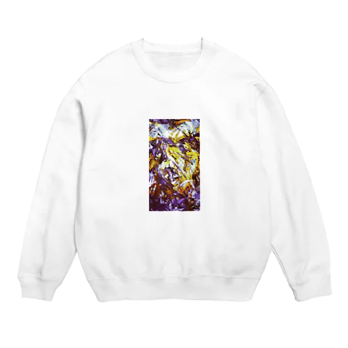 paint_01_xx(purple) Crew Neck Sweatshirt