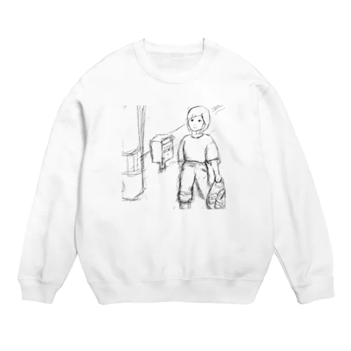 いつもどおりの帰り道 Crew Neck Sweatshirt