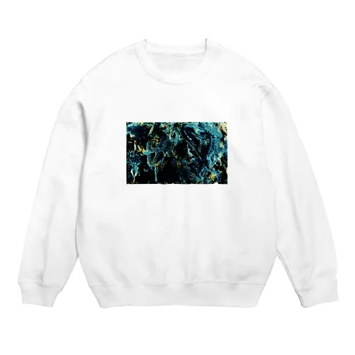 paint_01_landscape(emerald) Crew Neck Sweatshirt