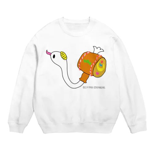 縁起のいい　へびこばんちゃん Crew Neck Sweatshirt