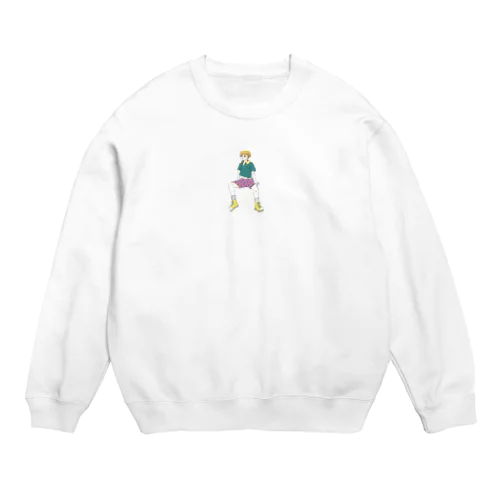 ふてくされ Crew Neck Sweatshirt