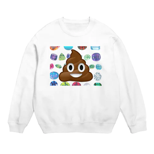 うんちに宝石 Crew Neck Sweatshirt