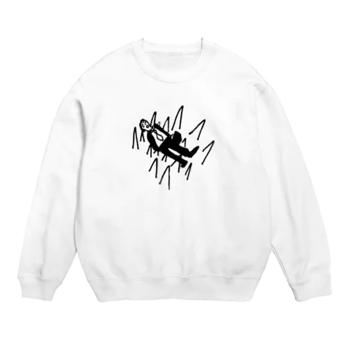 針山地獄ナルコレプシー Crew Neck Sweatshirt