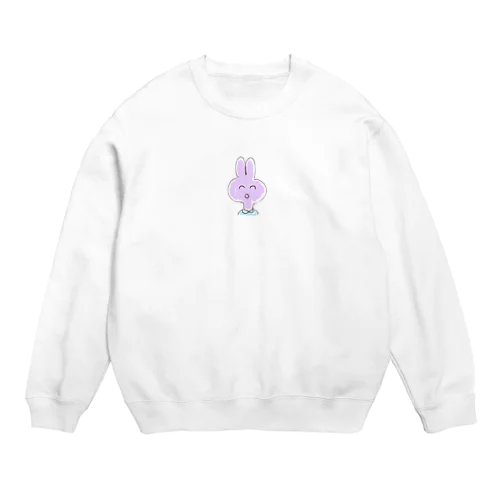 うさぎのラ・ベンダーくん Crew Neck Sweatshirt