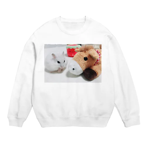 ハムスター&ポニー🐹🐴 Crew Neck Sweatshirt