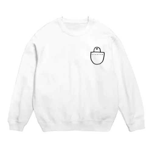 ポケットひよこ Crew Neck Sweatshirt