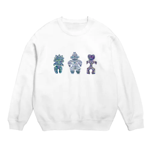 土偶三姉妹 Crew Neck Sweatshirt