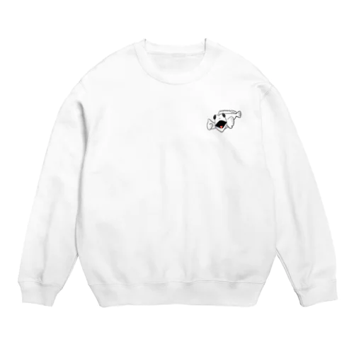 good luck ちびカサゴくん Crew Neck Sweatshirt