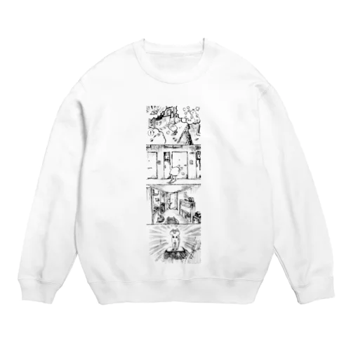 君を慰めようとしたんだけど（白黒 Crew Neck Sweatshirt