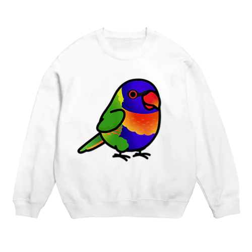 Chubby Bird　ゴシキセイガイインコ　ロリキート Crew Neck Sweatshirt