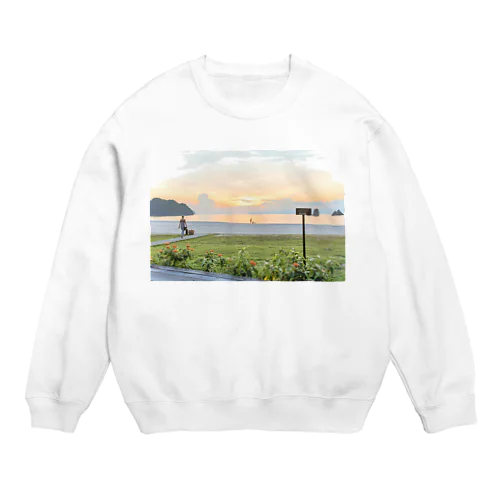 マレーシアのビーチ Crew Neck Sweatshirt