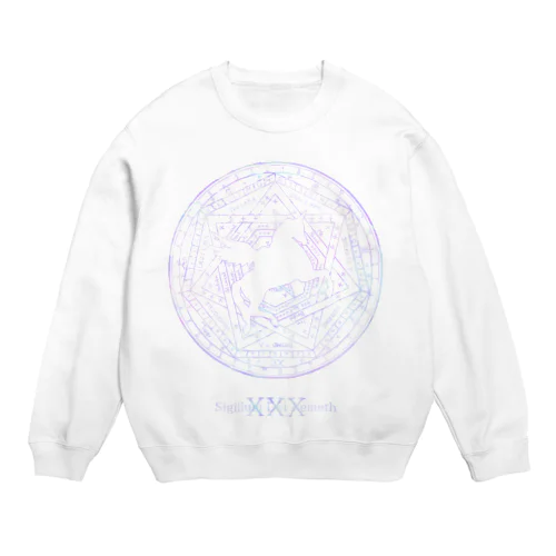 UNICORN×Magic Circle #Purple Crew Neck Sweatshirt