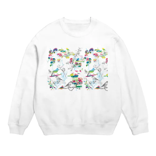 野鳥 Crew Neck Sweatshirt