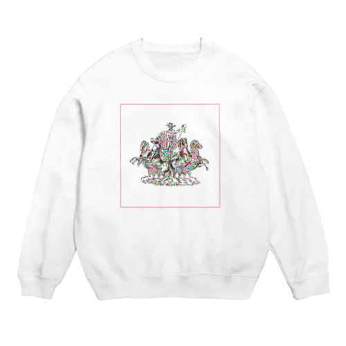 戦士と馬 Crew Neck Sweatshirt