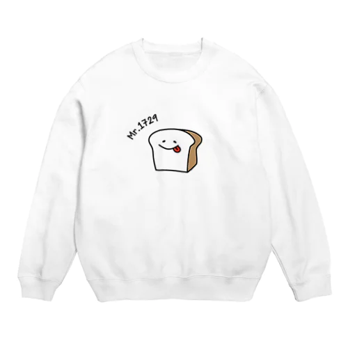 食パンがゆる〜い Crew Neck Sweatshirt